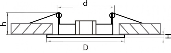 Встраиваемый точечный светильник Lightstar LEGA HI FIX 011010