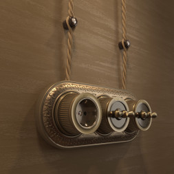 Розетка Werkel WL19-10-02 (Бронзовый)