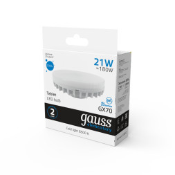 Светодиодная лампа Gauss 83832 21W 220V 2000lm GX70 белый (холодный)