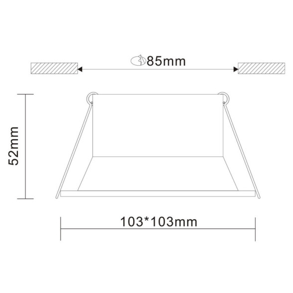 Встраиваемый точечный светильник ST-Luce GROSI ST207.518.01