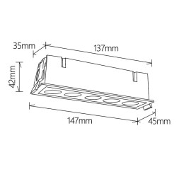 Точечный встраиваемый светильник 9133 Mantra BLAU