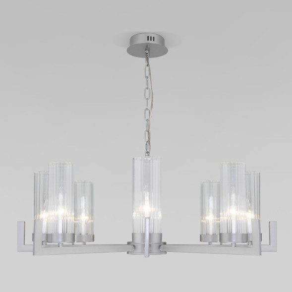 Подвесная люстра Eurosvet Arganie 60133/8 серебро