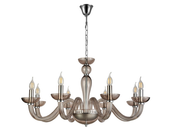 Подвесная люстра Newport 8648/С chrome coffee