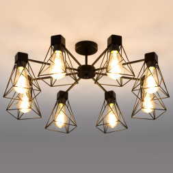 Люстра на штанге Eurosvet Trappola 70107/8 черный