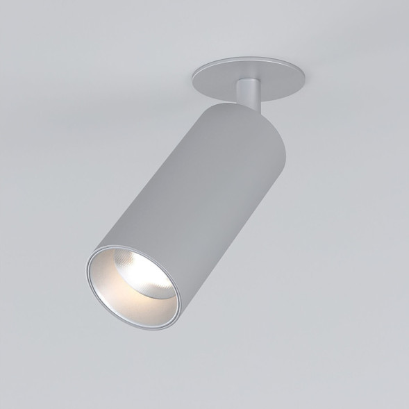 Встраиваемый точечный светильник Elektrostandard Diffe серебряный 10W 4200K (25052/LED)