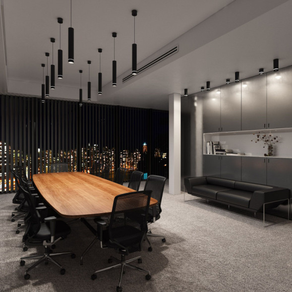 Накладной точечный светильник Elektrostandard DLR021 9W 4200K черный матовый