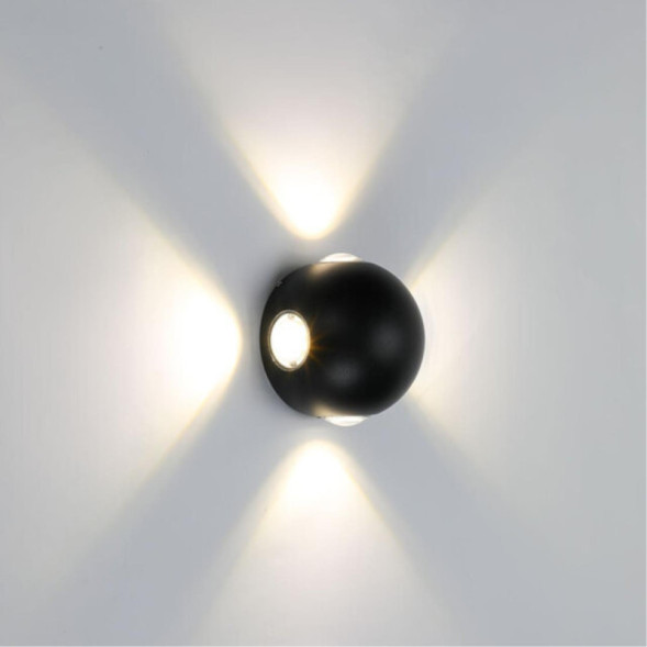 Уличный настенный светильник ARTE Lamp A1545AL-4BK Conrad