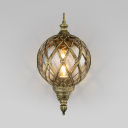 Уличный настенный светильник Elektrostandard Sirius U черное золото