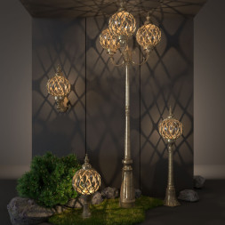 Уличный настенный светильник Elektrostandard Sirius U черное золото