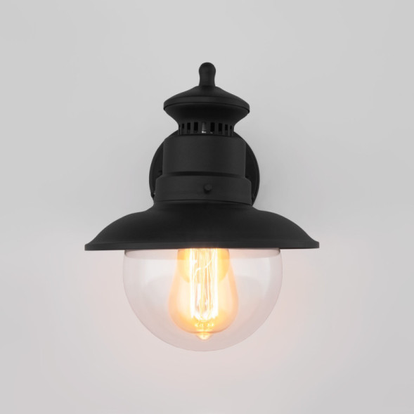 Уличный настенный светильник Elektrostandard Talli D черный