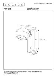 Бра LUCIDE FAVORI 09932/11/30