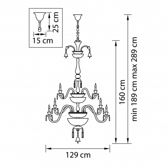 Подвесная люстра Lightstar Campana 716364