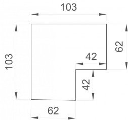 Угол профиля Denkirs SMART PROFI TR3041-AL
