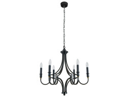 Подвесная люстра Newport 3456/С black+gold DANIELA