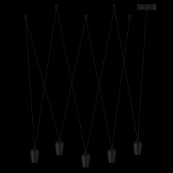 Подвесной светильник LOFT IT 10357/5 Blackout