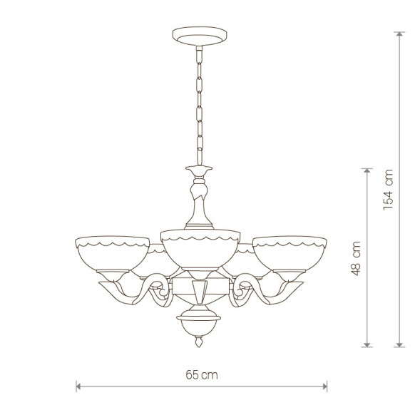 Подвесная люстра Nowodvorski ATTYKA 3363