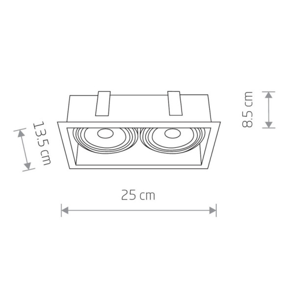 Встраиваемый точечный светильник Nowodvorski Mod Plus 9412