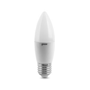 Светодиодная лампа Gauss Свеча 103102107 6.5W 220V 520lm E27 белый (теплый)