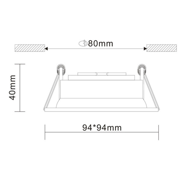 Встраиваемый точечный светильник ST-Luce MISURA ST208.418.01