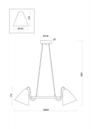 Подвесная люстра FR8001PL-03WG Freya Falke