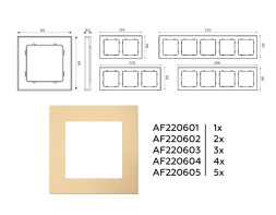 Рамка Ambrella Volt AF220603 ALFA Techno