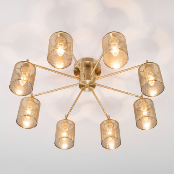 Люстра на штанге Eurosvet TELA 70109/8 античная бронза