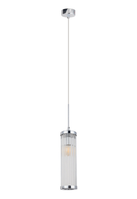 Подвесной светильник Crystal Lux TADEO TADEO SP1 D100 CHROME/TRANSPARENTE