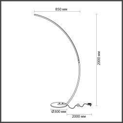 Торшер Odeon Light ARCHIE 4380/10FL