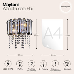 Бра Maytoni Hail MOD097WL-02CH