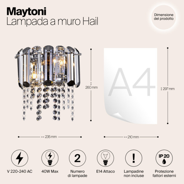 Бра Maytoni Hail MOD097WL-02CH