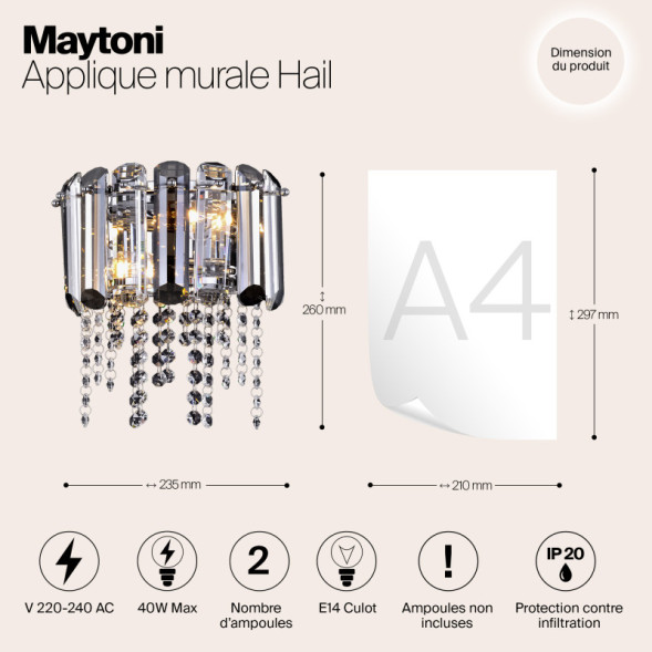 Бра Maytoni Hail MOD097WL-02CH