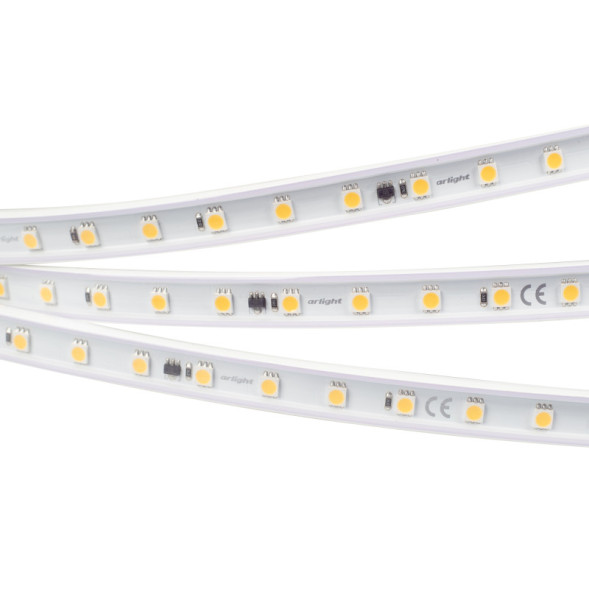 Лента Arlight ARL-PV-B54-15.5mm 5060 027058(2) 400W 220V 30000lm белый (теплый) IP65