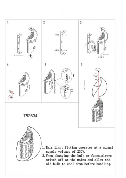 Бра Lightstar ACQUARIO 752634
