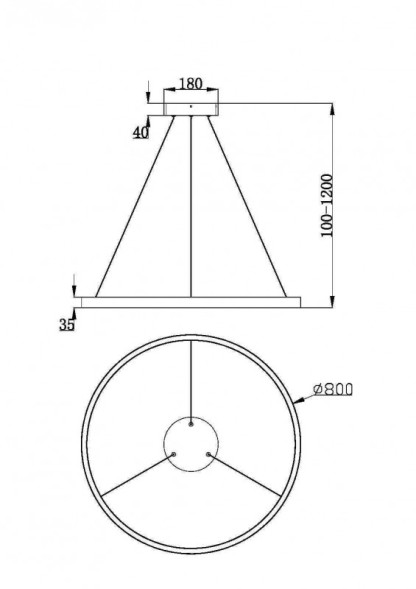 Подвесной светильник Maytoni Rim MOD058PL-L42W3K