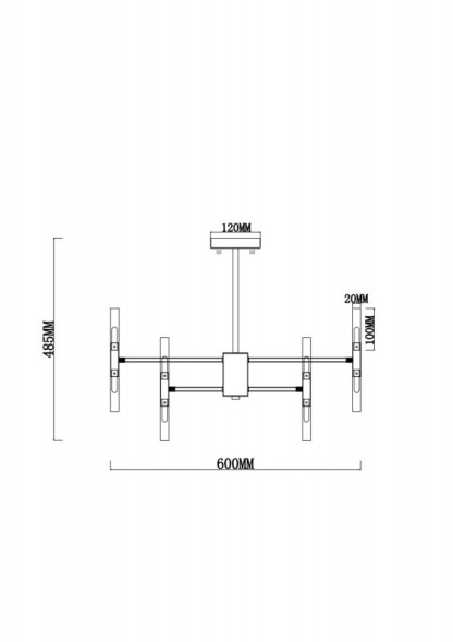 Люстра на штанге Freya Consuelo FR5046PL-24CH