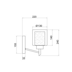 Бра Vele Luce Felice 255 VL1425W01