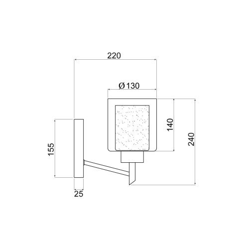 Бра Vele Luce Felice 255 VL1425W01