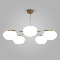 Люстра на штанге Eurosvet Like 30190/5 латунь