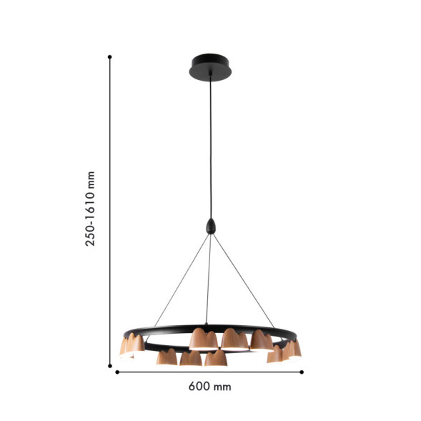 Подвесная люстра Favourite Interline 4266-12P