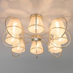 Люстра на штанге Eurosvet Volante 60093/8 перламутровое золото