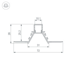 Профиль для ленты Arlight 052538 SL-COMFORT