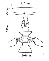 Спот Crystal Lux CLT 413 CLT 413C WH