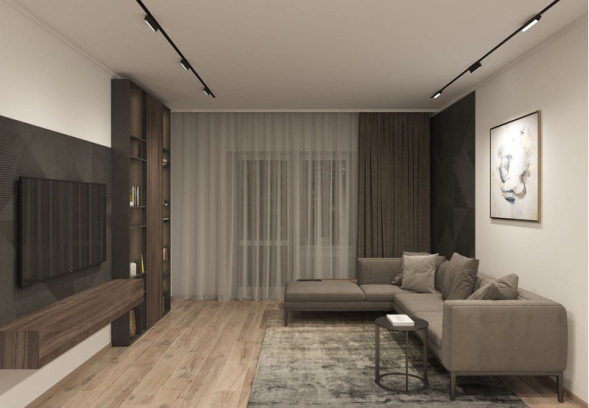 Светодиодный трековый светильник Denkirs SMART LINEAR DK8009-BK