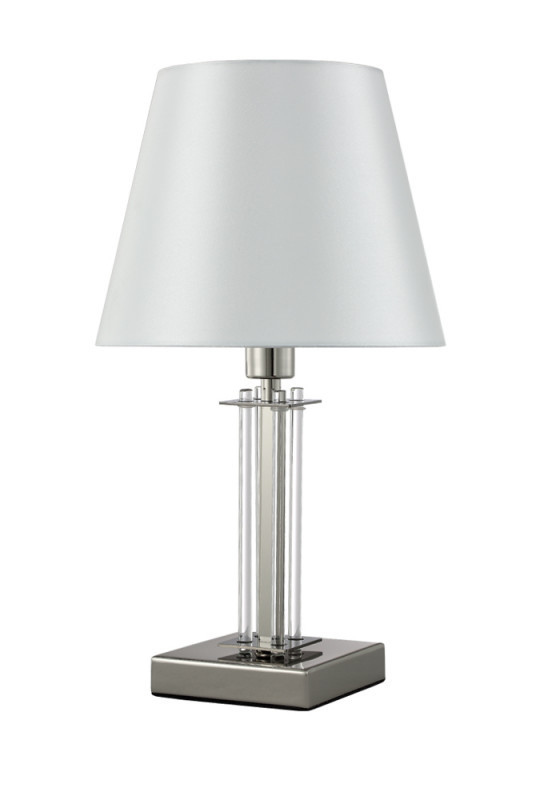 Настольная лампа Crystal Lux NICOLAS NICOLAS LG1 NICKEL/WHITE