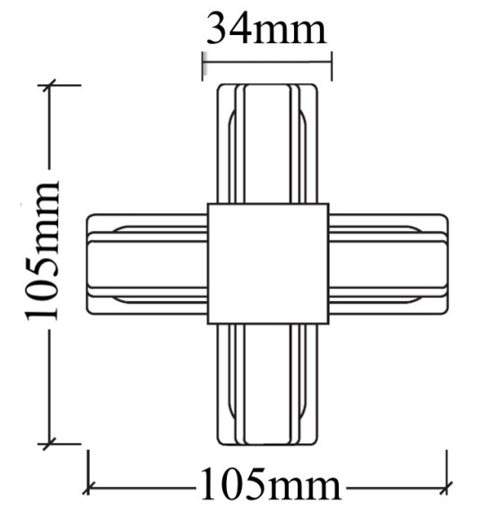 Коннектор для шинопровода Crystal Lux CLT 0.211 CLT 0.211 09 BL
