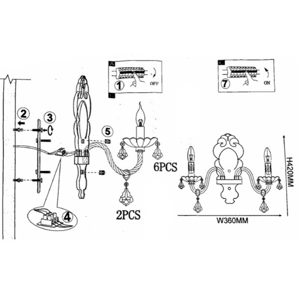 Детское бра ImperiumLoft RAINBOW 101951-26