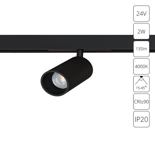 Магнитный трековый светильник ARTE Lamp PRESTO A6227PL-1BK