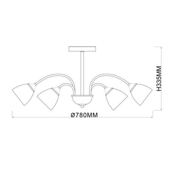 Люстра на штанге Escada 1148/9P