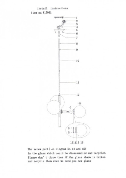 Подвесная люстра Lightstar CROCO 815031
