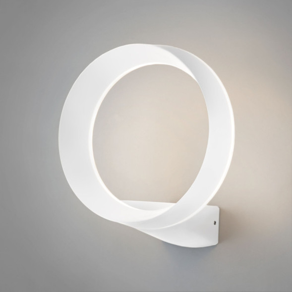 Уличный настенный светильник Elektrostandard 1710 TECHNO LED Ring белый